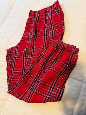 Victoria's Secret Red Plaid Jogger Pajama Pants